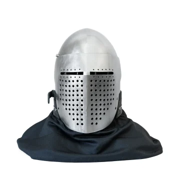 Flat-faced Bascinet front