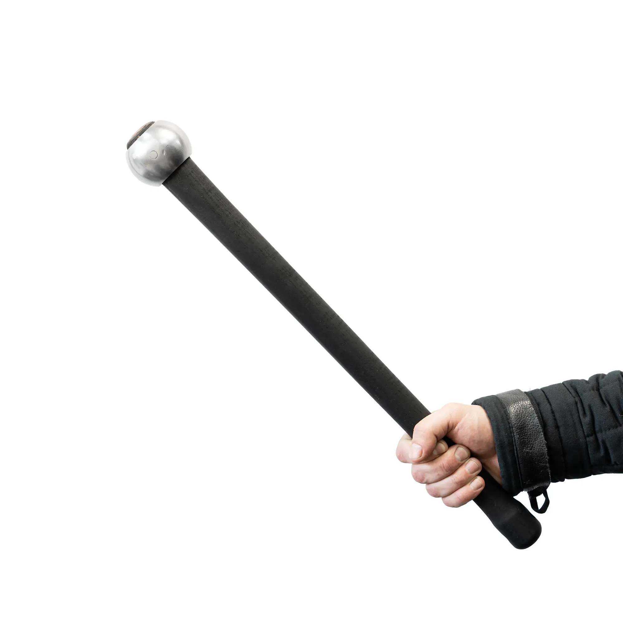 ball mace bundle with long and standard armored combat maces in hand