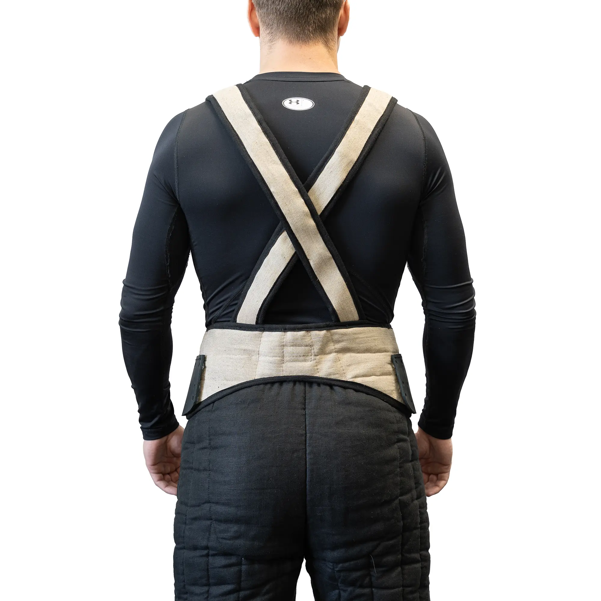 arming belt with suspenders c-belt lendenier for armored combat leg armor suspension back