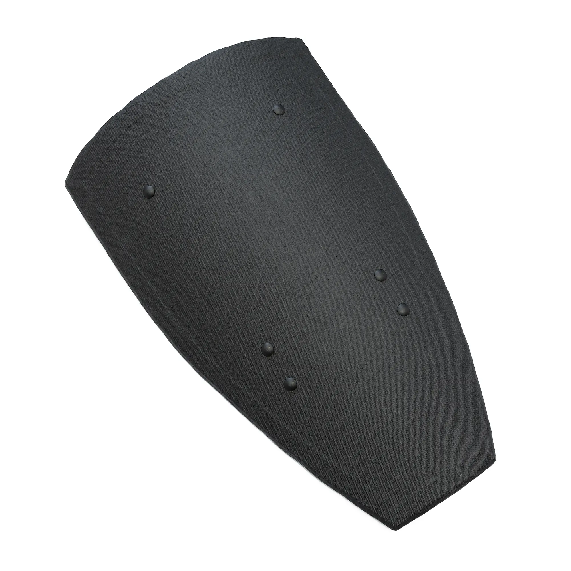 light punch shield for armored combat with fabric wrapped edge on flat