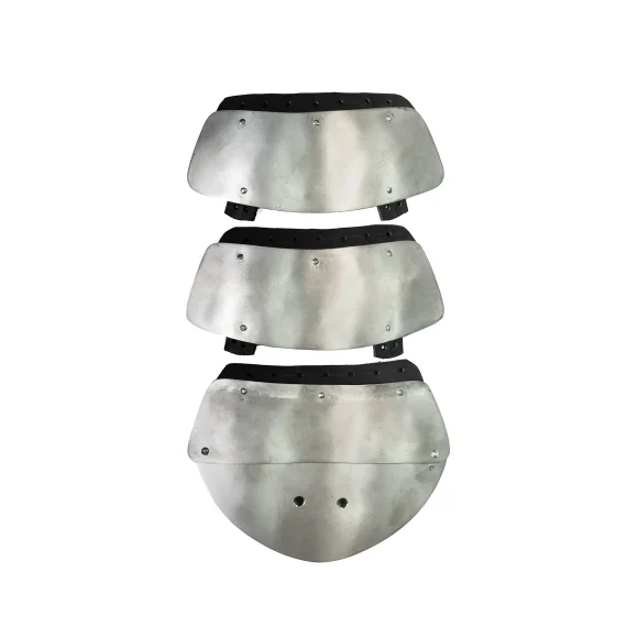 Titanium aventail protection plates set for armored combat helmet neck and shoulder protection on flat