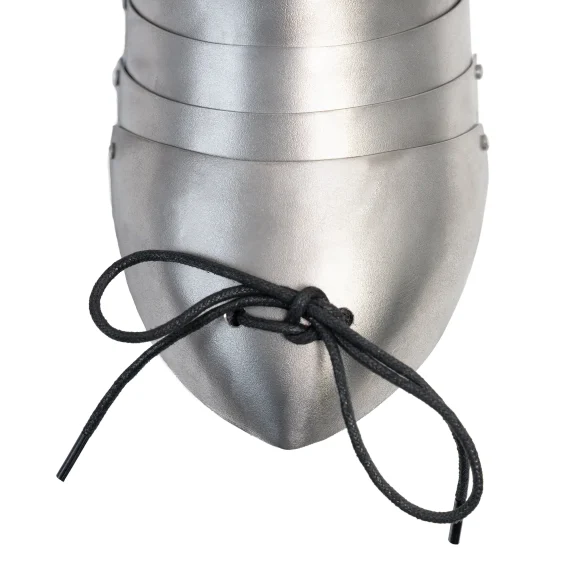 Phantom Sabatons attachment system with adjustable holes and leather straps nose